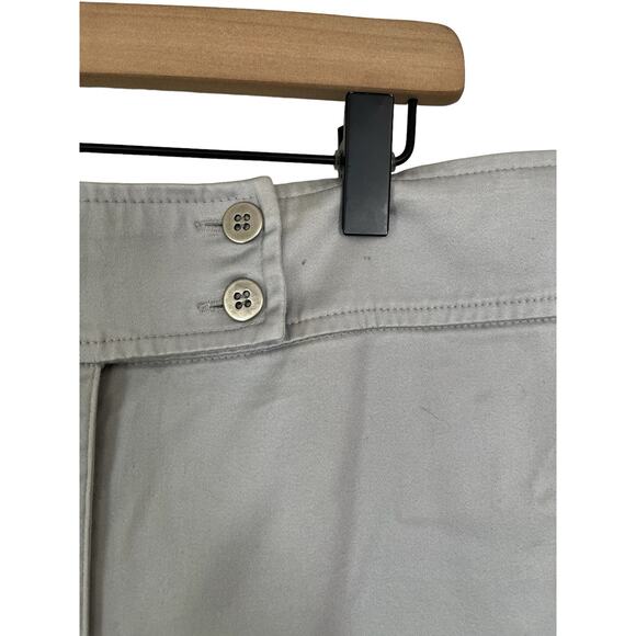 Chicos Womens Gray Chino Pants Chicos Size 3 Short / Size 16 Short - Picture 2 of 5